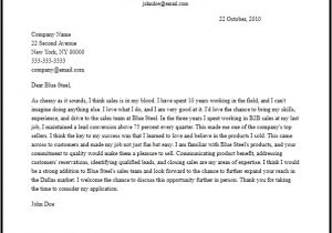 How to Write A Cover Letter for A Sales Job Sample Cover Letter for Sales Representative
