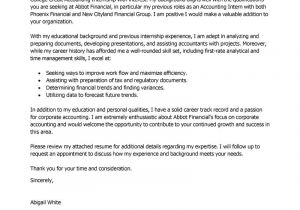How to Write A Cover Letter for Accounting Internship Internship Cover Letter