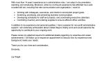 How to Write A Cover Letter for Administration Leading Professional Administrative Coordinator Cover