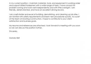 How to Write A Cover Letter for Construction Job Best Construction Cover Letter Examples Livecareer