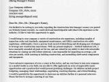 How to Write A Cover Letter for Construction Job Construction Cover Letter Samples Resume Genius