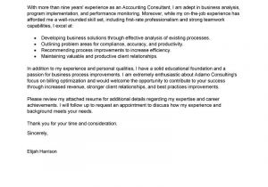 How to Write A Cover Letter for Consulting Best Consultant Cover Letter Examples Livecareer
