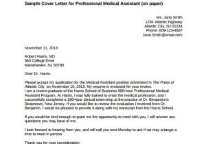How to Write A Cover Letter for Medical assistant How You Write Medical assistant Cover Letter with No