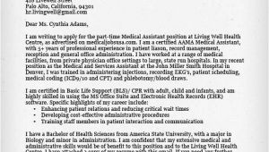 How to Write A Cover Letter for Medical assistant Medical assistant Cover Letter Resume Genius