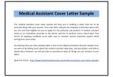 How to Write A Cover Letter for Medical assistant Medical assistant Cover Letter Sample Pdf