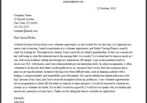 How to Write A Cover Letter for Volunteering Volunteer Letter All About Letter Examples