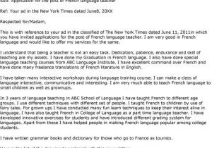 How to Write A Cover Letter In French Cover Letter In French Experience Resumes
