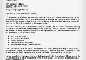 How to Write A Good Cover Letter for An Internship Internship Cover Letter Sample Resume Genius
