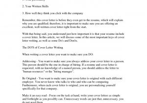 How to Write A Good Cover Letter for Employment Write A Good Cover Letter the Letter Sample