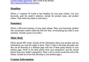 How to Write A Good Press Release Template Free Press Release Template for Your Press Releases
