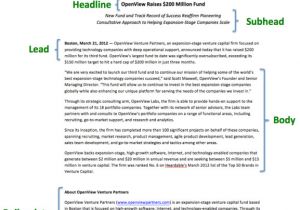 How to Write A Good Press Release Template Kick ass Content Simple Tips for Writing A Press Release