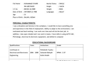 How to Write A Good Resume for Job Application Sample Of Good Resume for Job Application Letters Free
