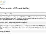 How to Write A Memorandum Of Understanding Template Memorandum Of Understanding Sample Template Dotxes