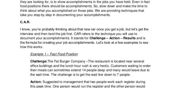 How to Write Achievements In Resume Sample How to Write Job Accomplishments