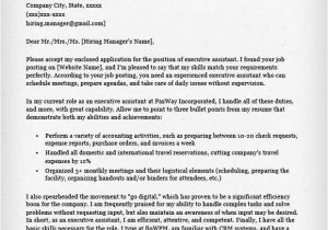 How to Write An Executive Cover Letter Administrative assistant Executive assistant Cover