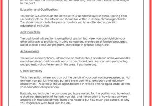 How to Write An Impressive Cv and Cover Letter What Do You Put On A Resume Memo Example