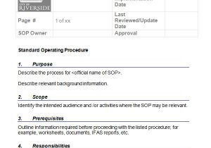 How to Write An sop Template 21 Sample sop Templates Pdf Doc Sample Templates