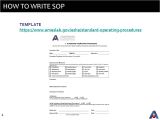 How to Write An sop Template Standard Operating Procedures Ppt Video Online Download