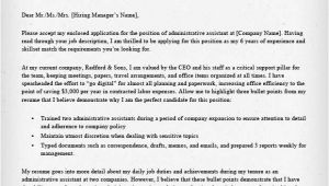 How to Write Cover Letter for Administrative assistant Position Administrative assistant Executive assistant Cover