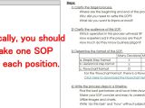 How to Write Standard Operating Procedure Template sop 5 Steps How to Write Standard Operating Procedures