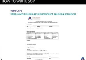 How to Write Standard Operating Procedure Template Standard Operating Procedures Ppt Video Online Download