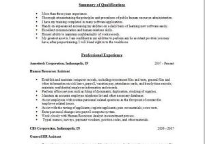 Hr assistant Resume Objective Samples Resume Samples Human Resources assistant Paid for Writing