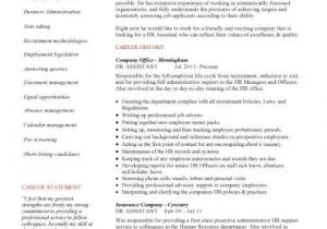 Hr assistant Resume Sample 21 Best Hr Resume Templates for Freshers Experienced