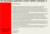 Hr Business Partner Cover Letter Sample Hr Business Partner Cover Letter