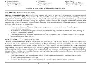 Hr Business Partner Cover Letter Sample Resume Of Hr Business Partner Krida Info
