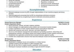 Hr Manager Resume Sample Best Human Resources Manager Resume Example Livecareer