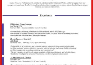 Hr Manager Resume Word format Resume Template Word 2016 Apa Example