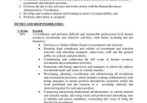 Hr Recruiter Resume Word format Sample Recruiter Job Description 7 Examples In Pdf Word