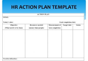 Hr Work Plan Template Hrm and Administration Masterclass