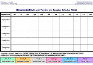 Hseep Templates 8 Free Sample Exercise Schedule Templates Printable Samples