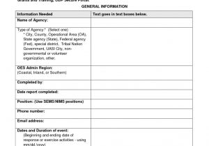 Hseep Templates Fema after Action Report format Ics form Review Armyaf