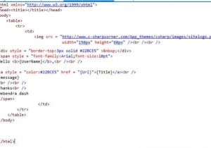 Html Code for Email Template Sending Email with HTML Template