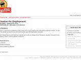 Html Code for Job Application with Resume Upload form Shoprite Job Application Apply Online