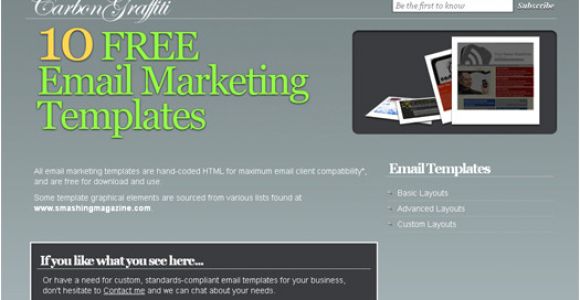 Html Email Advertising Templates 100 Free Responsive HTML E Mail E Newsletter Templates