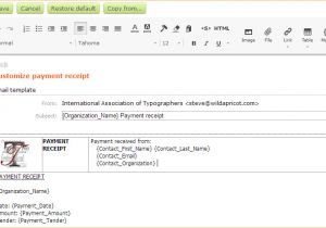 Html Email Receipt Template Receipt Template Online Printable Receipt Template