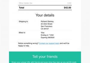 Html Email Receipt Template Responsive Receipt Invoice Email Template