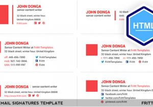 Html Email Signature Template Free Download Free Download Email Signatures HTML Template On Behance
