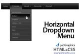 Html Template with Drop Down Menu Black Horizontal HTML and Css Dropdown Menu Notes N