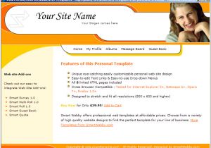 Html Templates for Personal Profile Personal Website Templates Cyberuse