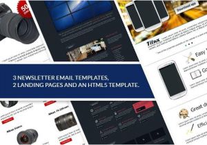 Html5 Email Newsletter Templates Web Design Mini Bundle HTML5 Template Landing Pages