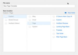 Hubspot Email Template Builder How Do I Create A New Folder In Hubspot 39 S Template Builder