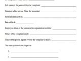 Human Resource forms and Templates 10 Hr Complaint forms Sample Templates
