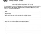 Human Resource forms and Templates 23 Hr Complaint forms Free Sample Example format