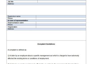 Human Resource forms and Templates Hr Complaint Letter 10 Free Word Pdf Documents