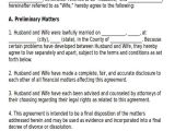 Husband and Wife Contract Template 10 Sample Divorce Agreement Free Sample Example
