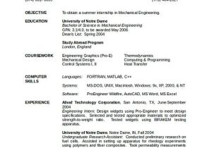 Hvac Engineer Resume Doc Mechanical Engineering Resume software Engineering